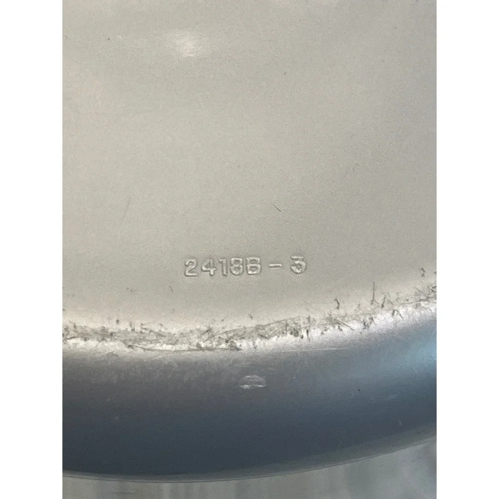 Vintage Tupperware Silver Canister with Black Lid 2418B-3 2419A-4 Made in USA